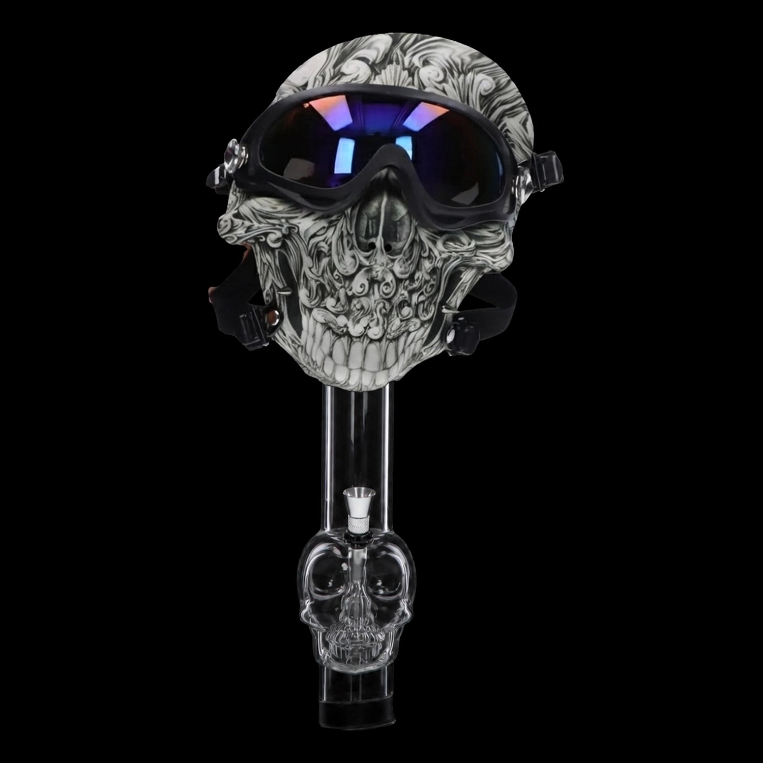 Smoke Cartel Smiling White Gas Mask