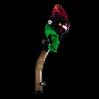 Smoke Cartel Smiling Dark Green Gas Mask