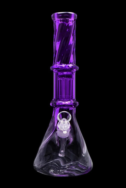 Smoke Cartel Twisted Neon Beaker with Tree Perc