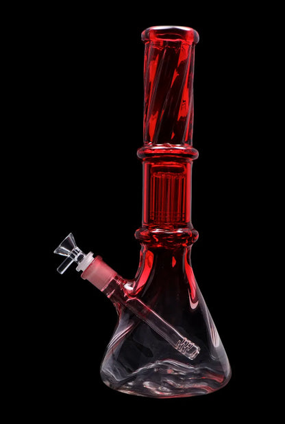 Smoke Cartel Twisted Neon Beaker with Tree Perc