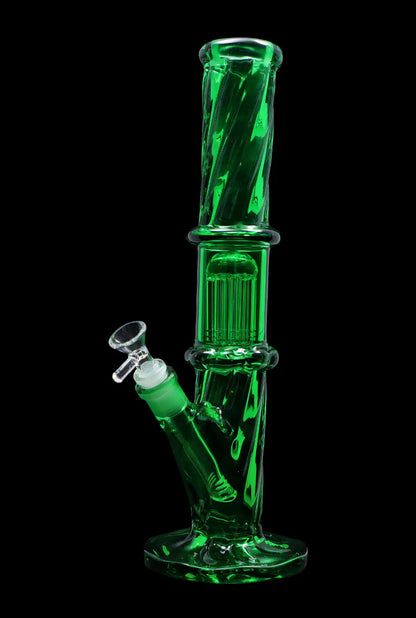 Smoke Cartel Twisted Straight Tube with Tree Perc