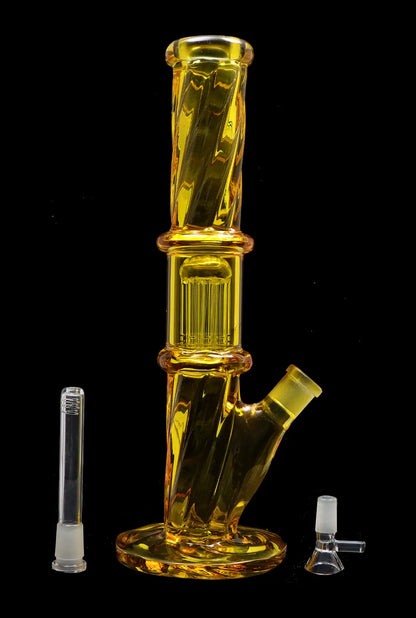 Smoke Cartel Twisted Straight Tube with Tree Perc