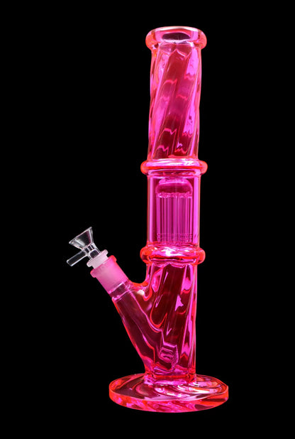 Smoke Cartel Twisted Straight Tube with Tree Perc