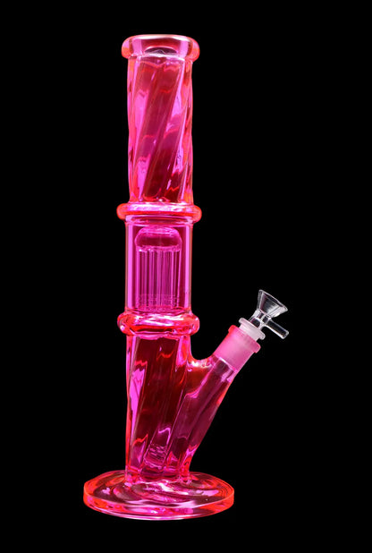 Smoke Cartel Twisted Straight Tube with Tree Perc