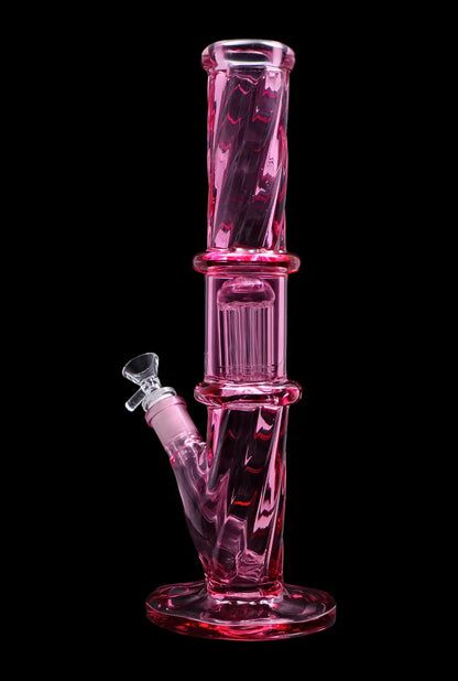 Smoke Cartel Twisted Straight Tube with Tree Perc