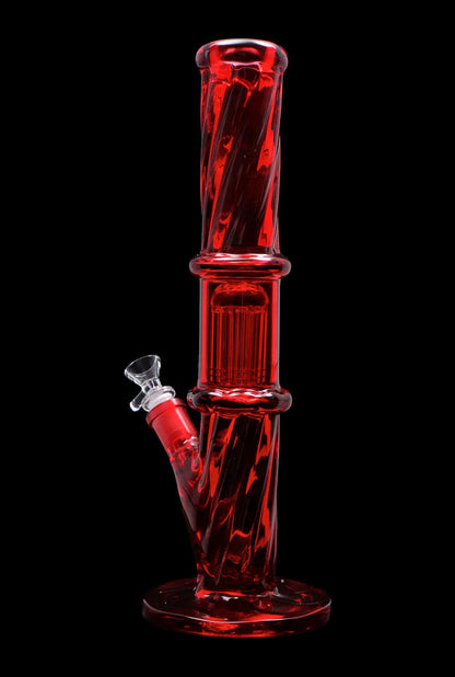 Smoke Cartel Twisted Straight Tube with Tree Perc