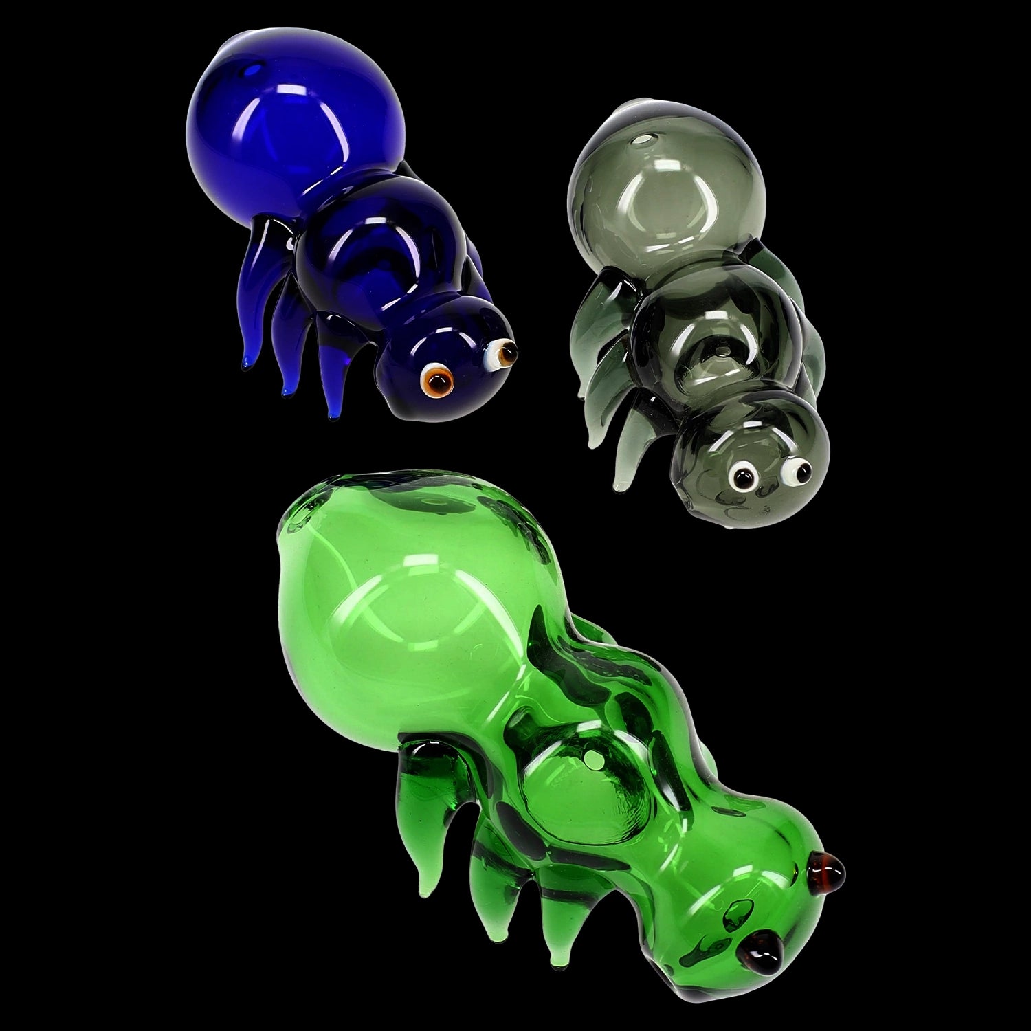 Colored Glass Bug Hand Pipe “Skitter” – Assorted Colors