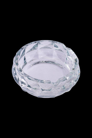 Fujima Exquisite Faceted Glass Ashtray - Crystal Clear - Fujima Exquisite Faceted Glass Ashtray - Crystal Clear