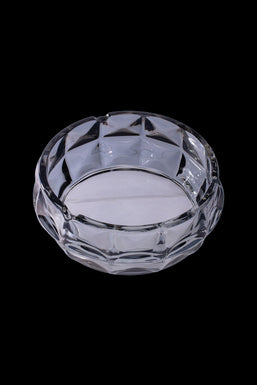 Fujima Exquisite Faceted Glass Ashtray - Clear Smoke
