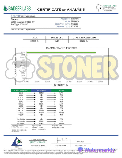 Stoner Apple Fritter THCA Flower - Stoner Classic