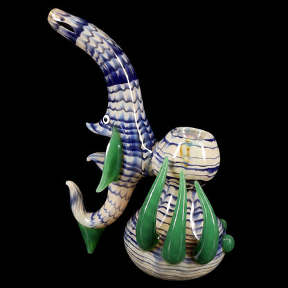 Primate Glass 6.5″ Spiky Color-Changing Sherlock Bubbler