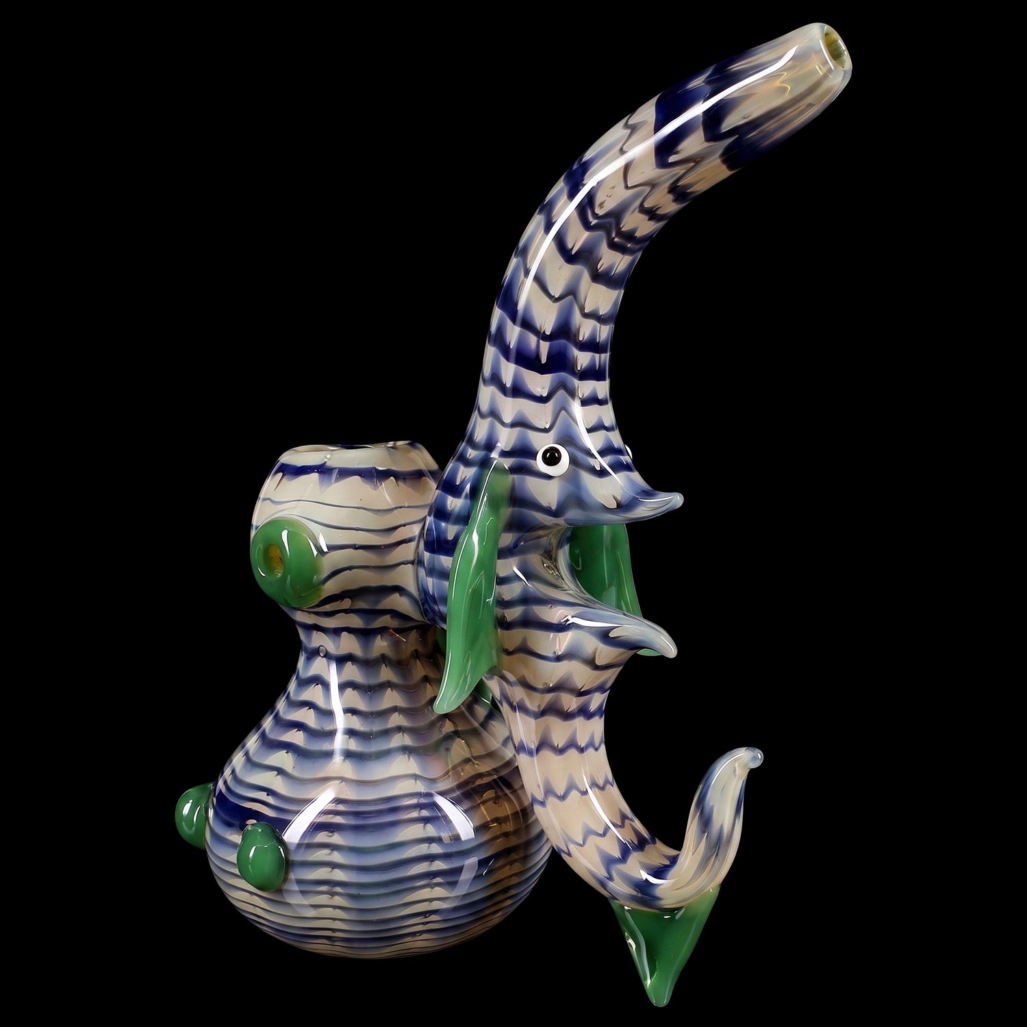 Primate Glass 6.5″ Spiky Color-Changing Sherlock Bubbler