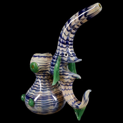 Primate Glass 6.5″ Spiky Color-Changing Sherlock Bubbler