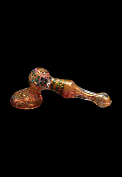 Smoke Cartel Gold Fume and Slime Hammer Bubbler - 8 in.