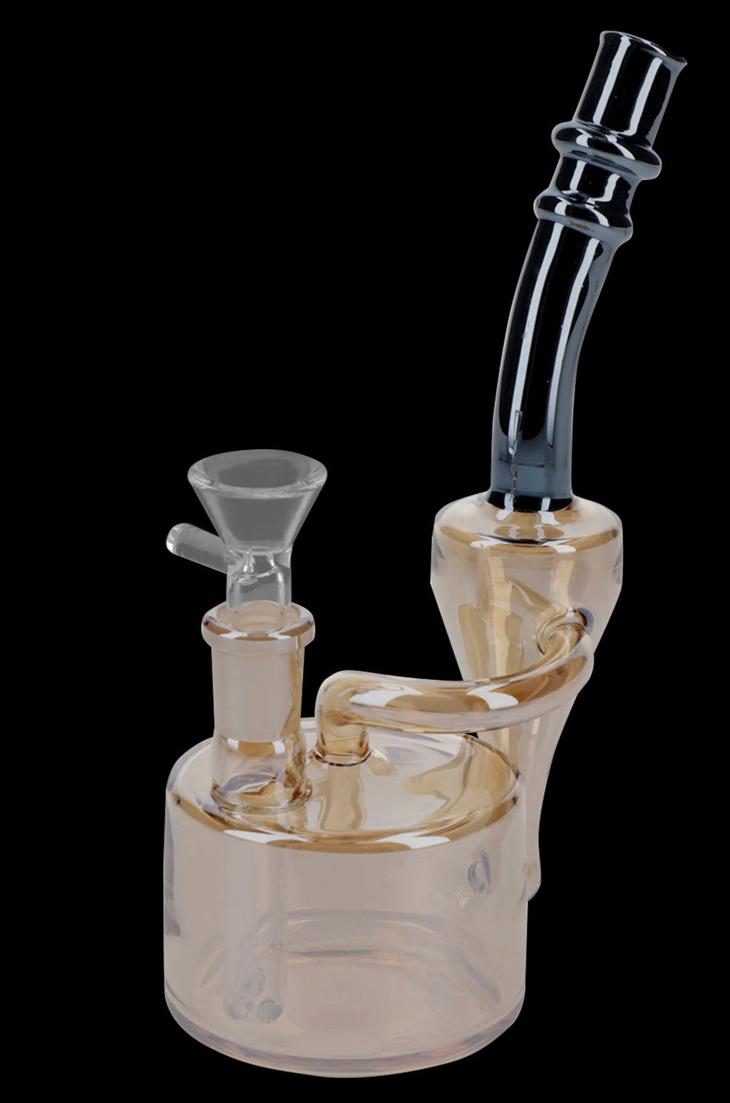 Electro Plated Puck Recycler Bong