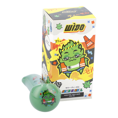 Wido 4" Sour Diesel Hand Pipe - Milky Green