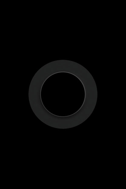 Black silicone ring for a dab rig.