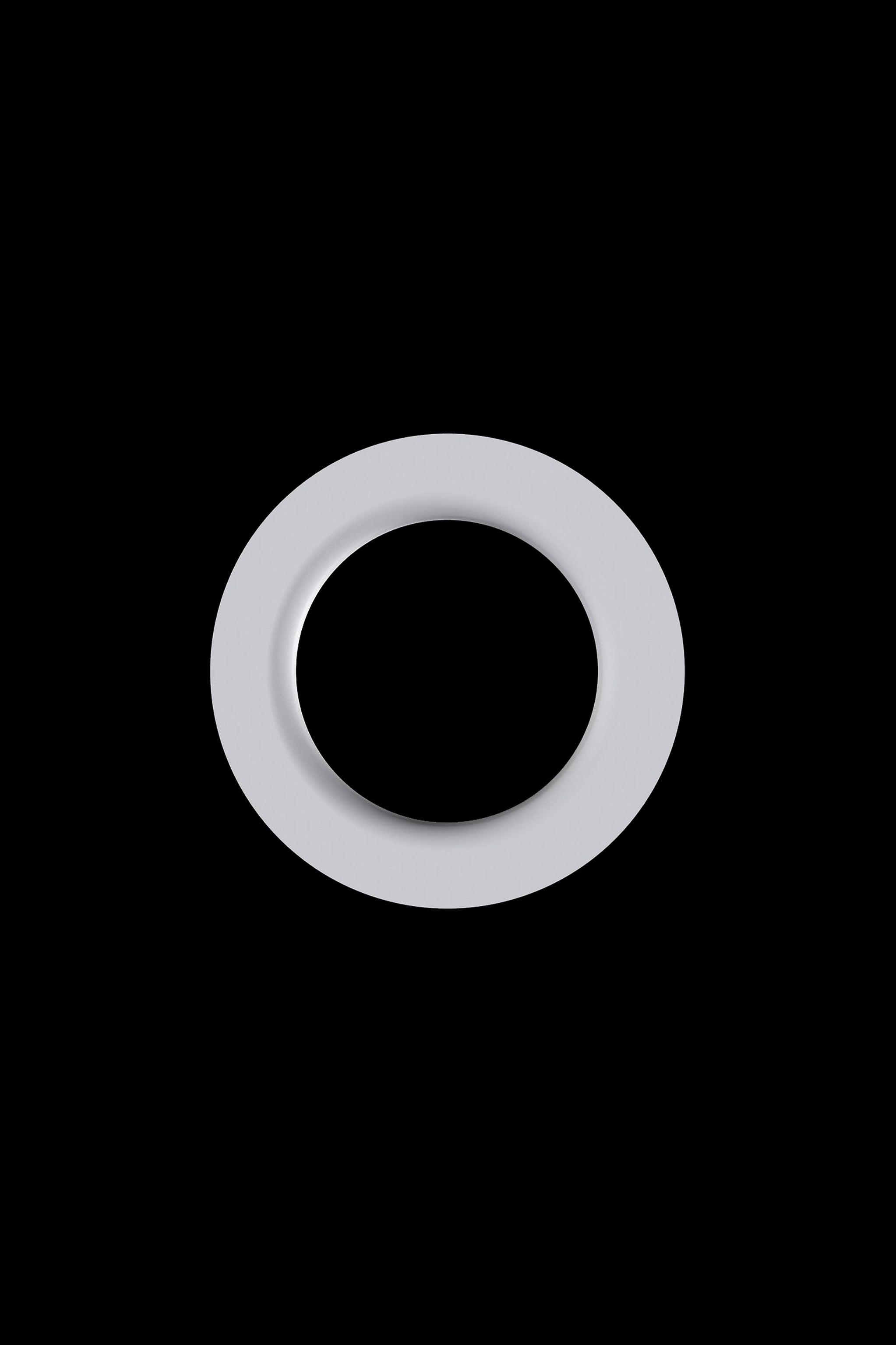 Silver cannabis ring on a black background.