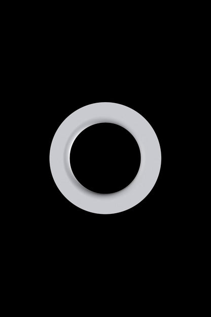 Silver cannabis ring on a black background.
