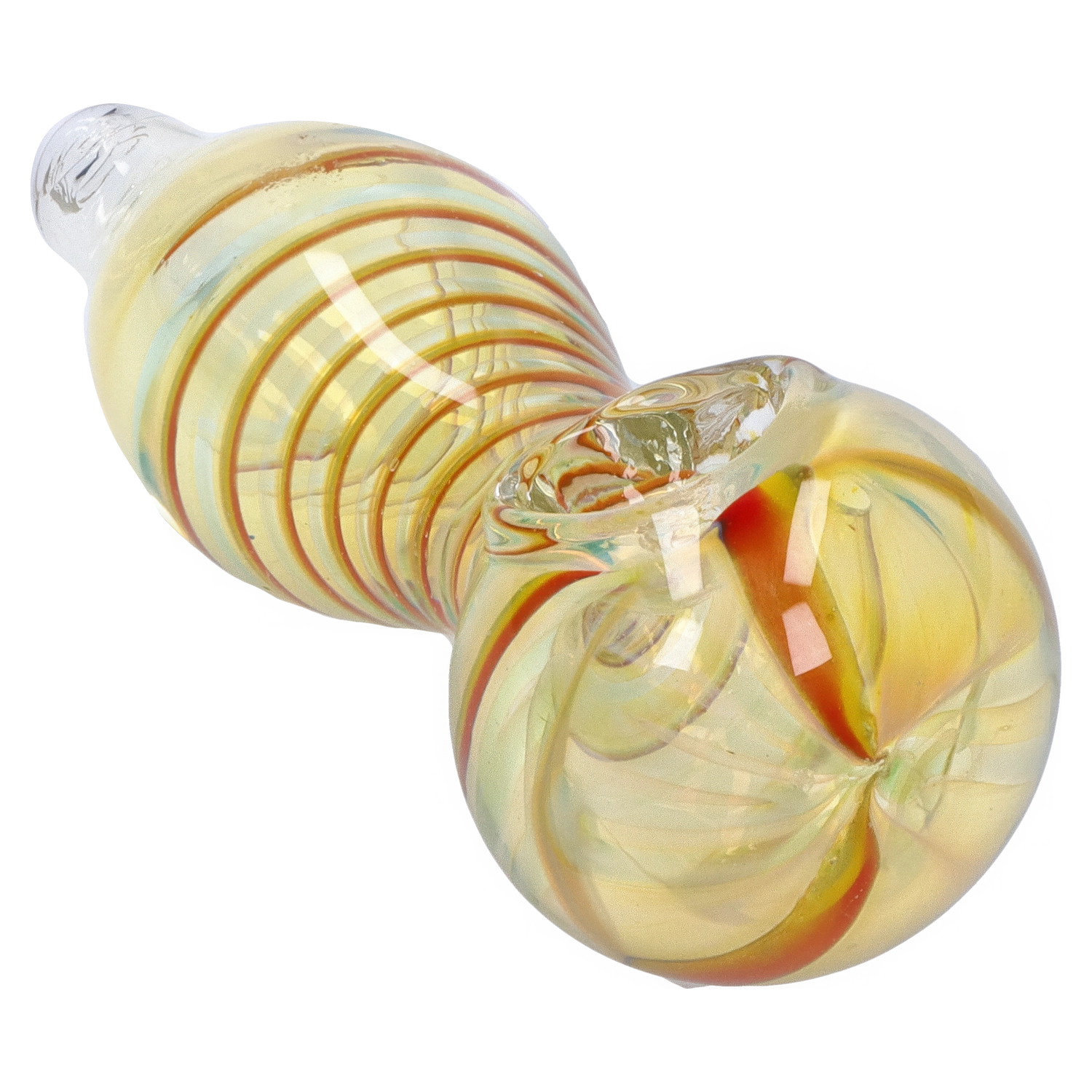 Smoke Cartel Frit Fumed with Piping Spoon Pipe - 2.5 in.