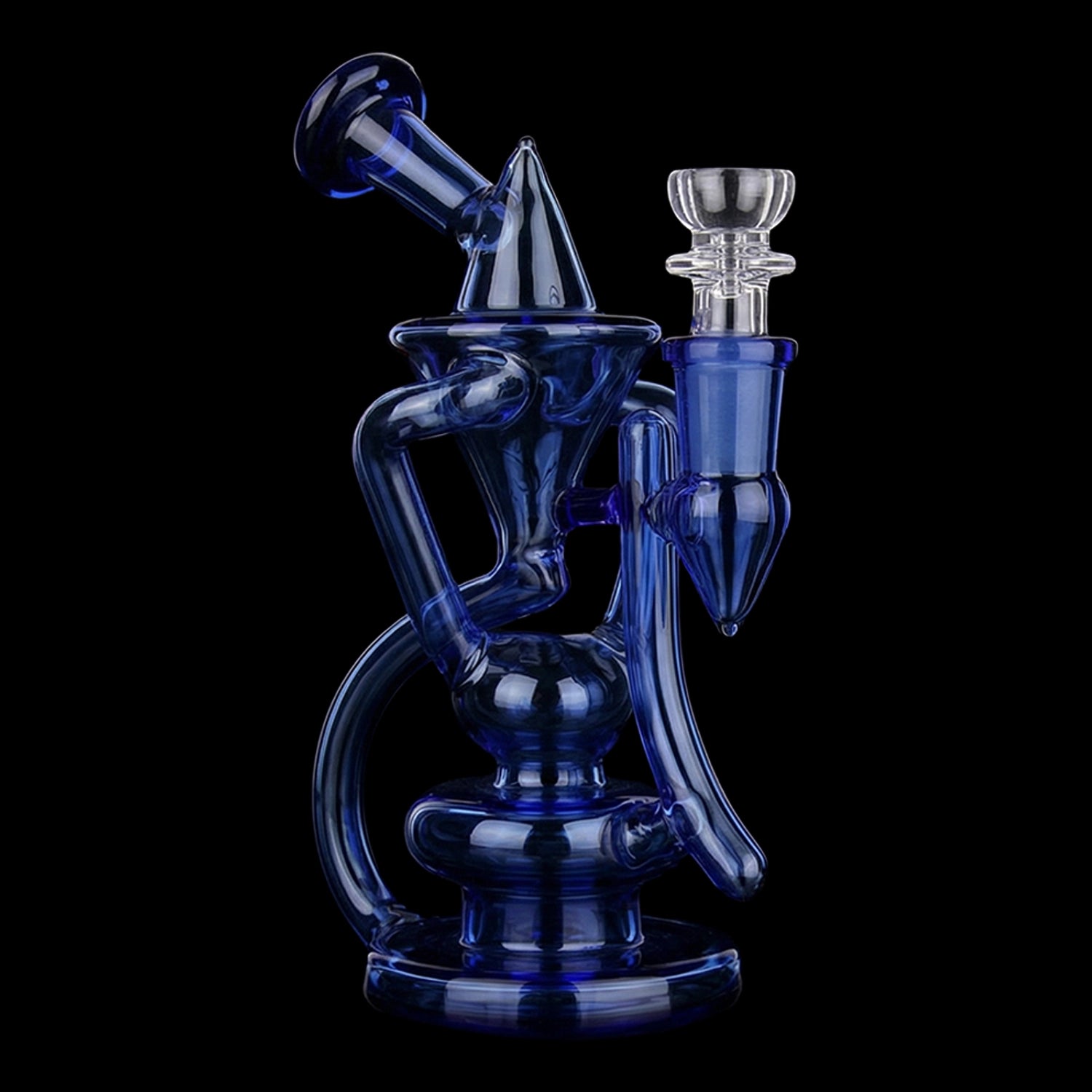 Smoke Cartel Bent Neck Recycler Dual Use Bong - 6.8 in.