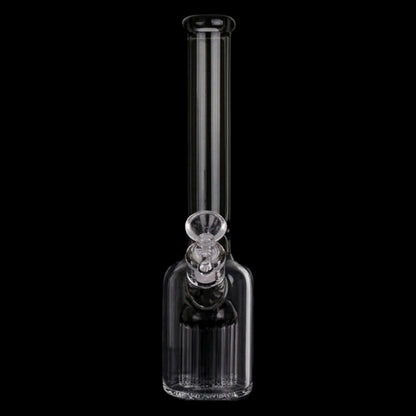 Percs Rounded Smoke Cartel Color Tube & Tree Perc Rounded Beaker Bong - 10.5 in.