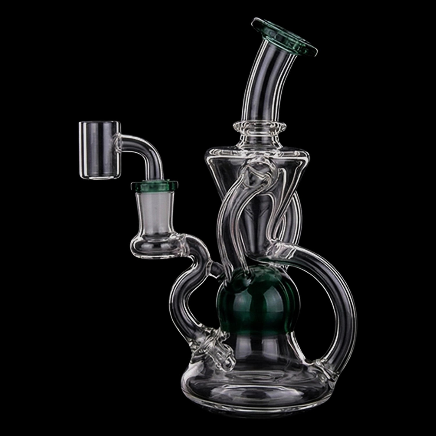 Smoke Cartel Color Tube Recycler Dab Rig - 5.2 in.