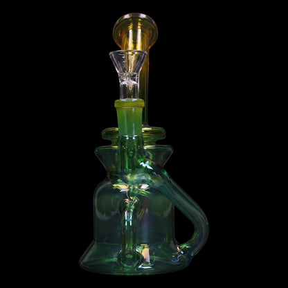Smoke Cartel Bright Electroplated Recycler Bong - 8 in.