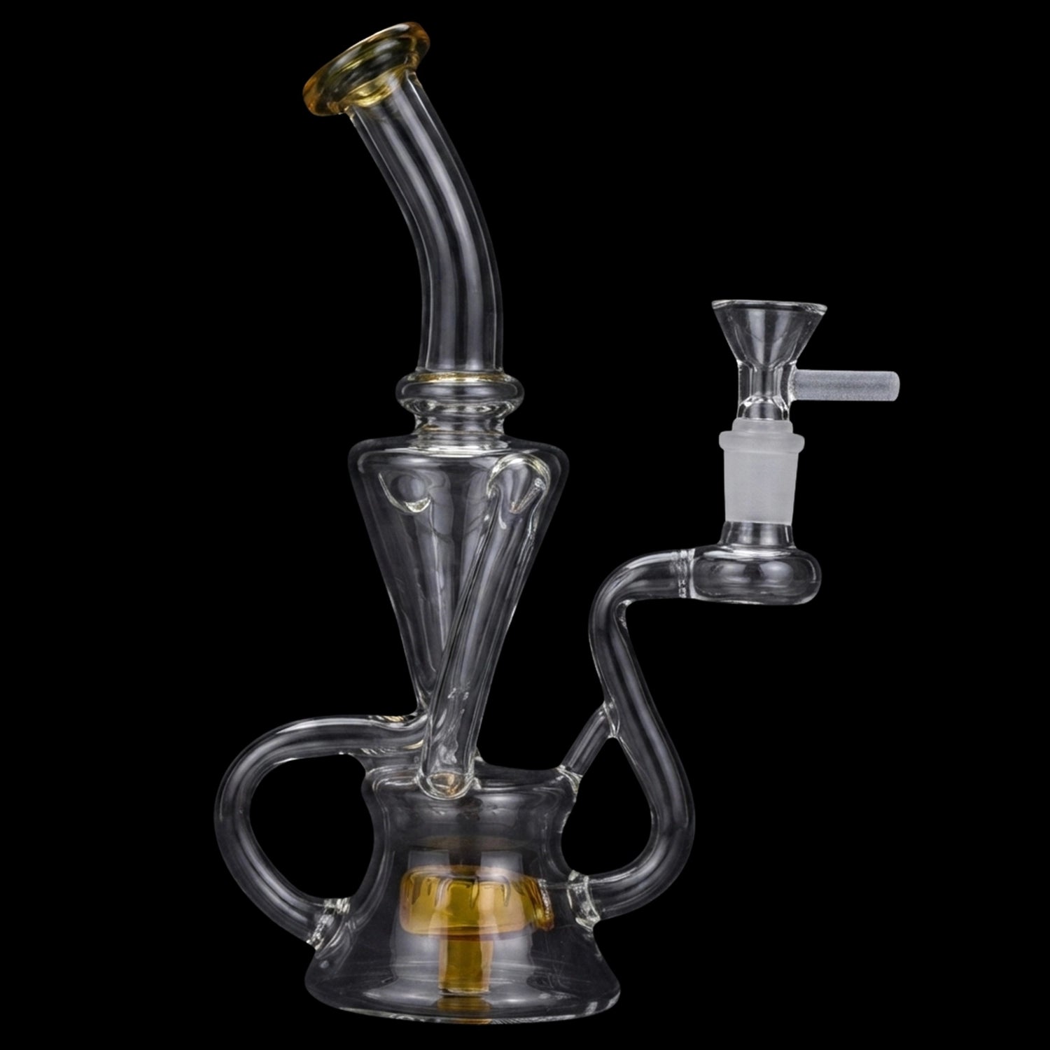Smoke Cartel Electroplated Recycler Bong - 9.5 in.