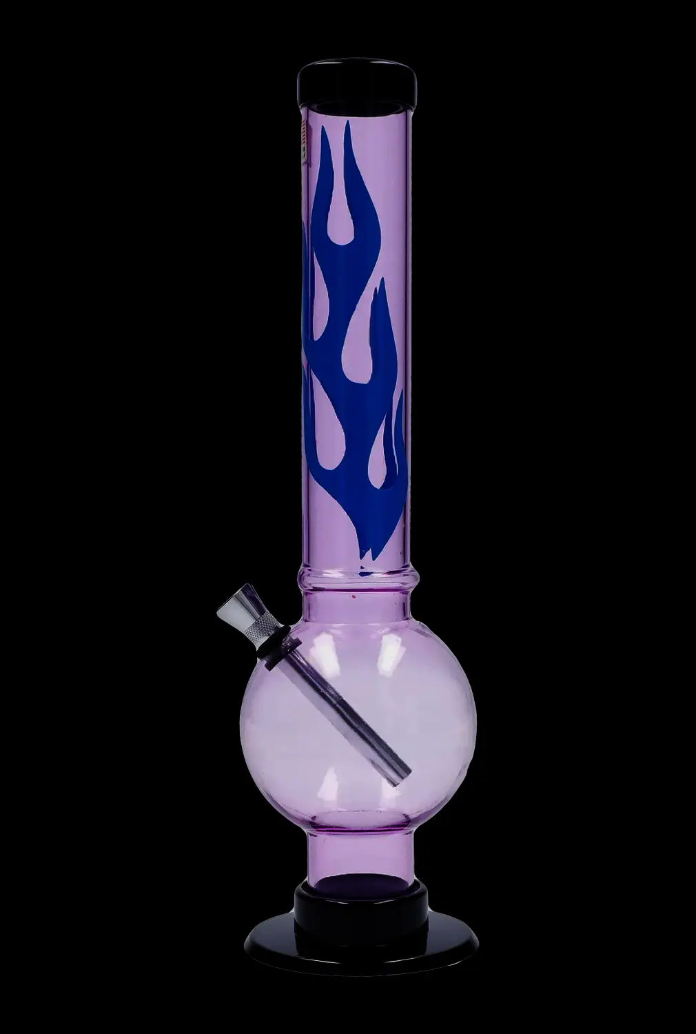JM Plastics Flame Bubble Base Acrylic Water Pipe - 12 in.