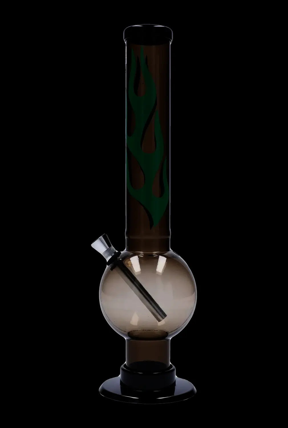 JM Plastics Flame Bubble Base Acrylic Water Pipe - 12 in.