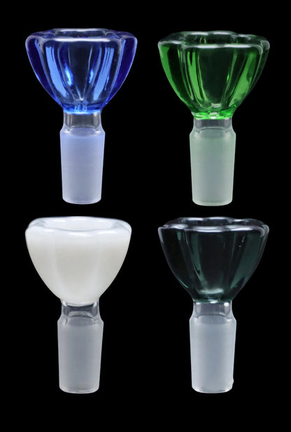 14mm Glass Flower Herb Bowl