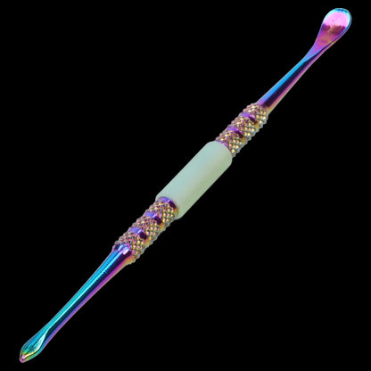 Cloud Cali Anodized Dab Tool with Silicone Tips - 5 in.