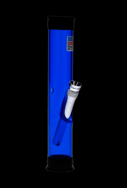 JM Plastics Straight Tube with Carb Hole Acrylic Bong