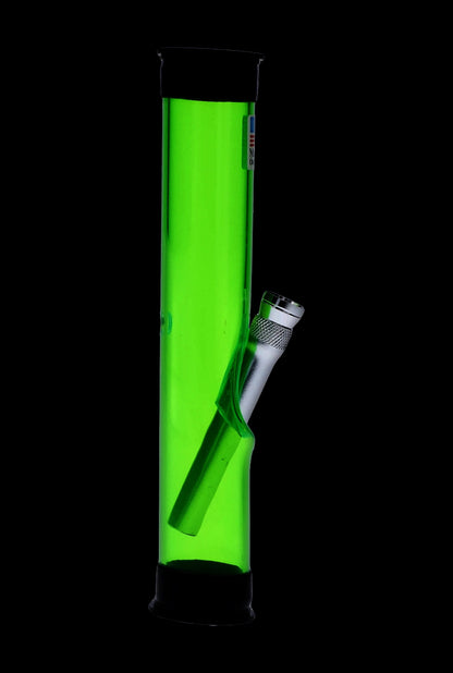 JM Plastics Straight Tube with Carb Hole Acrylic Bong