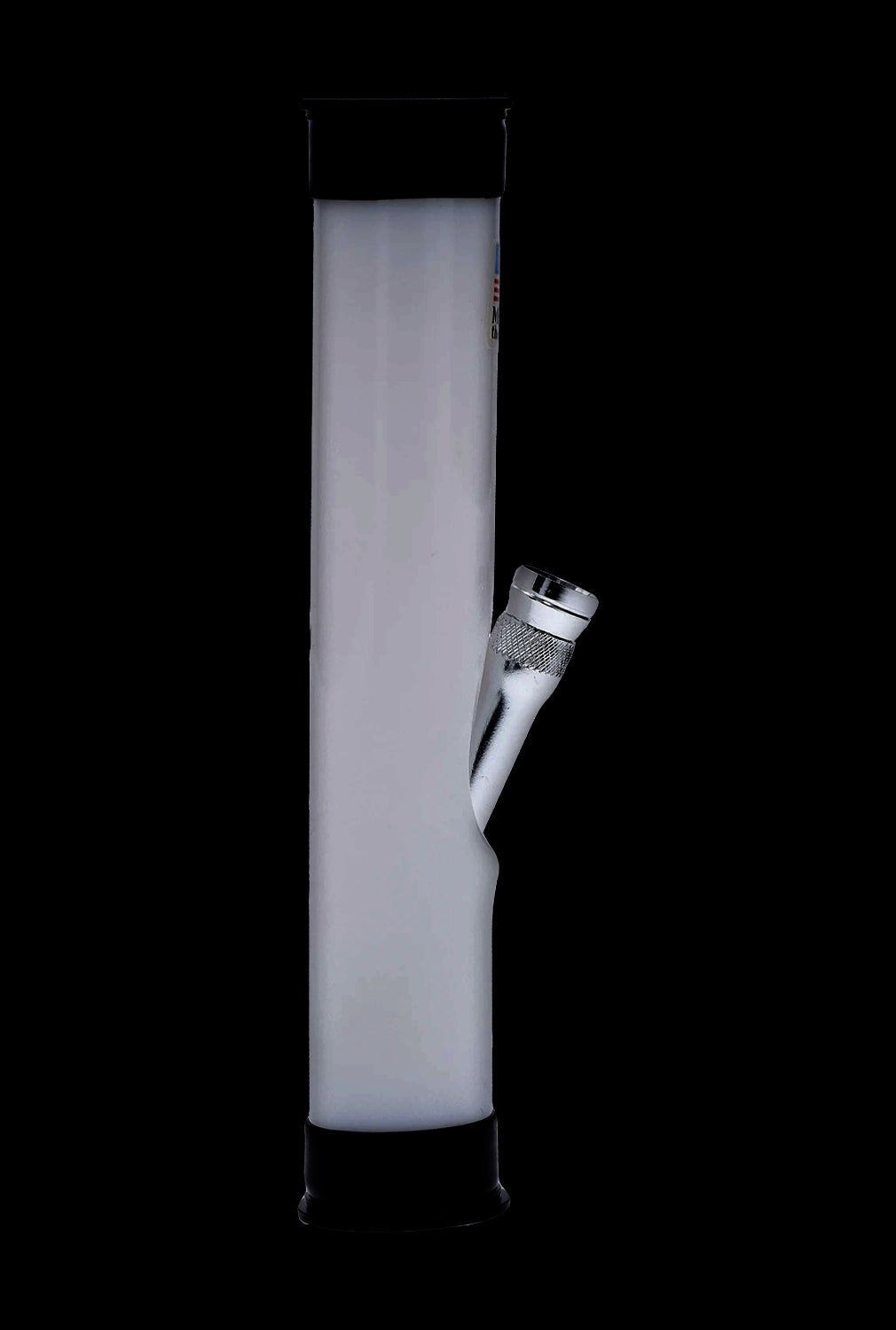 JM Plastics Straight Tube with Carb Hole Acrylic Bong