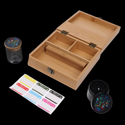 Cloud Cali Large Bamboo Smoking Kit (Flowing Mushroom)