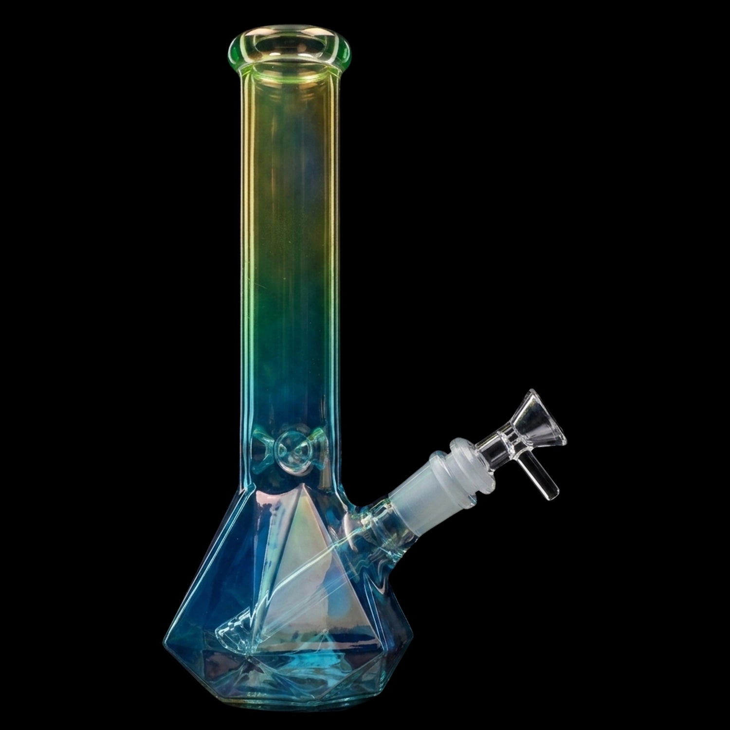 Cloud Cali Ombré Faceted Base Bong - 10 in.