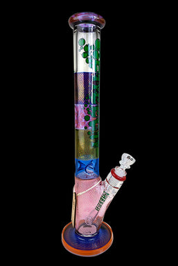 Cheech Glass Multi Color Straight Tube Water Pipe
