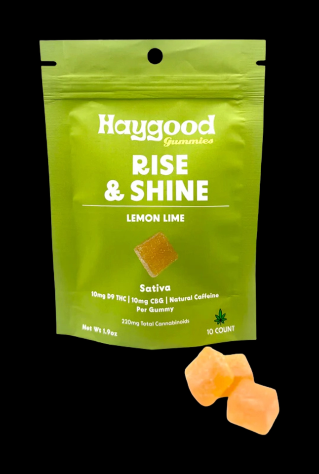 Haygood Farms Rise & Shine CBG & Delta 9 THC Live Resin Gummies – Sativa - Lemon Lime