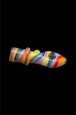 LA Pipes "Rainbow Tornado" Chillum Pipe