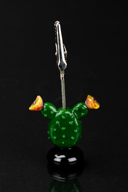 Empire Glassworks Bunny Ears Cactus Alligator Clip