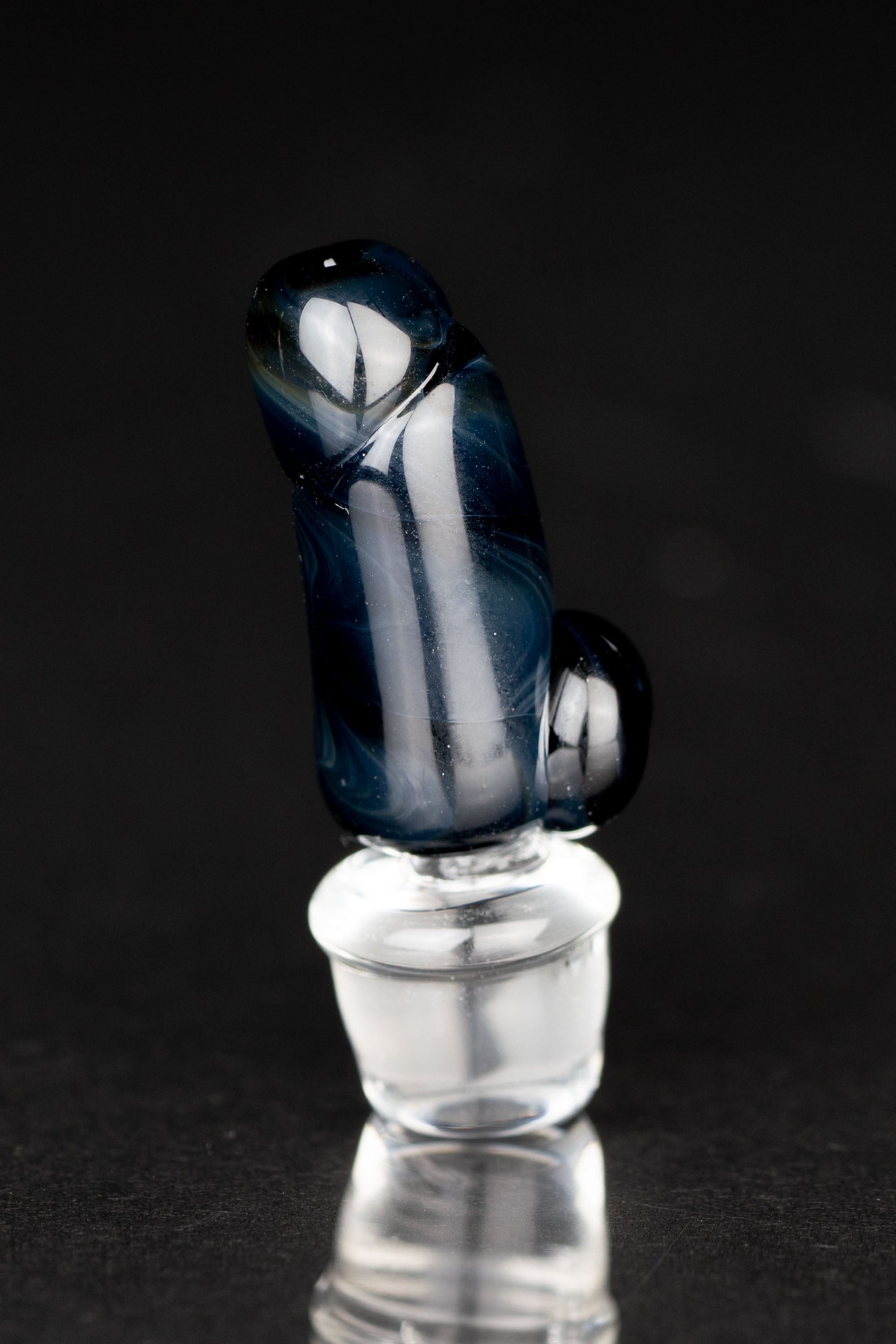 Empire Glassworks Black Phallus Puffco Peak Pro Carb Cap