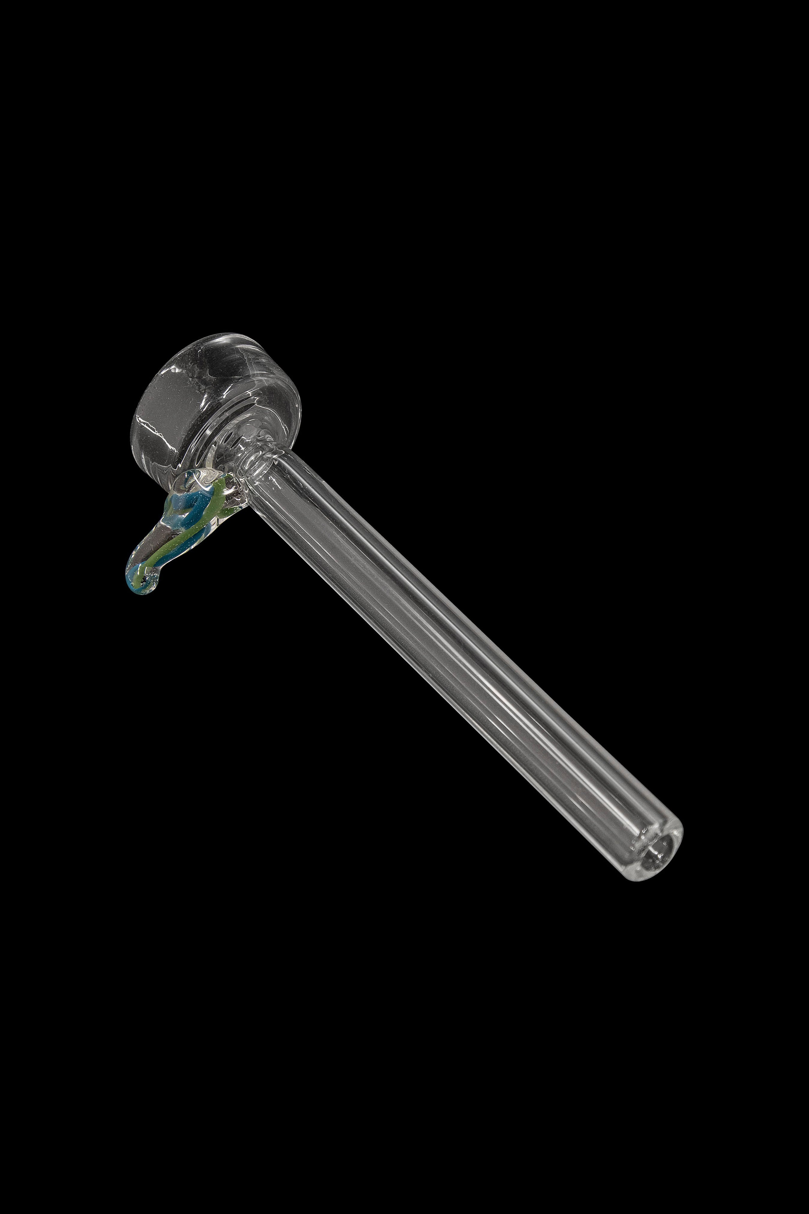 LA Pipes 9mm Clear Slide Bowl with Color Handle for Pull-Stem Bongs