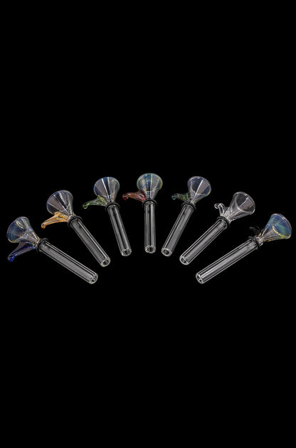 LA Pipes 9mm Funnel Slide Bowl with Handle for Pull-Stem Bongs