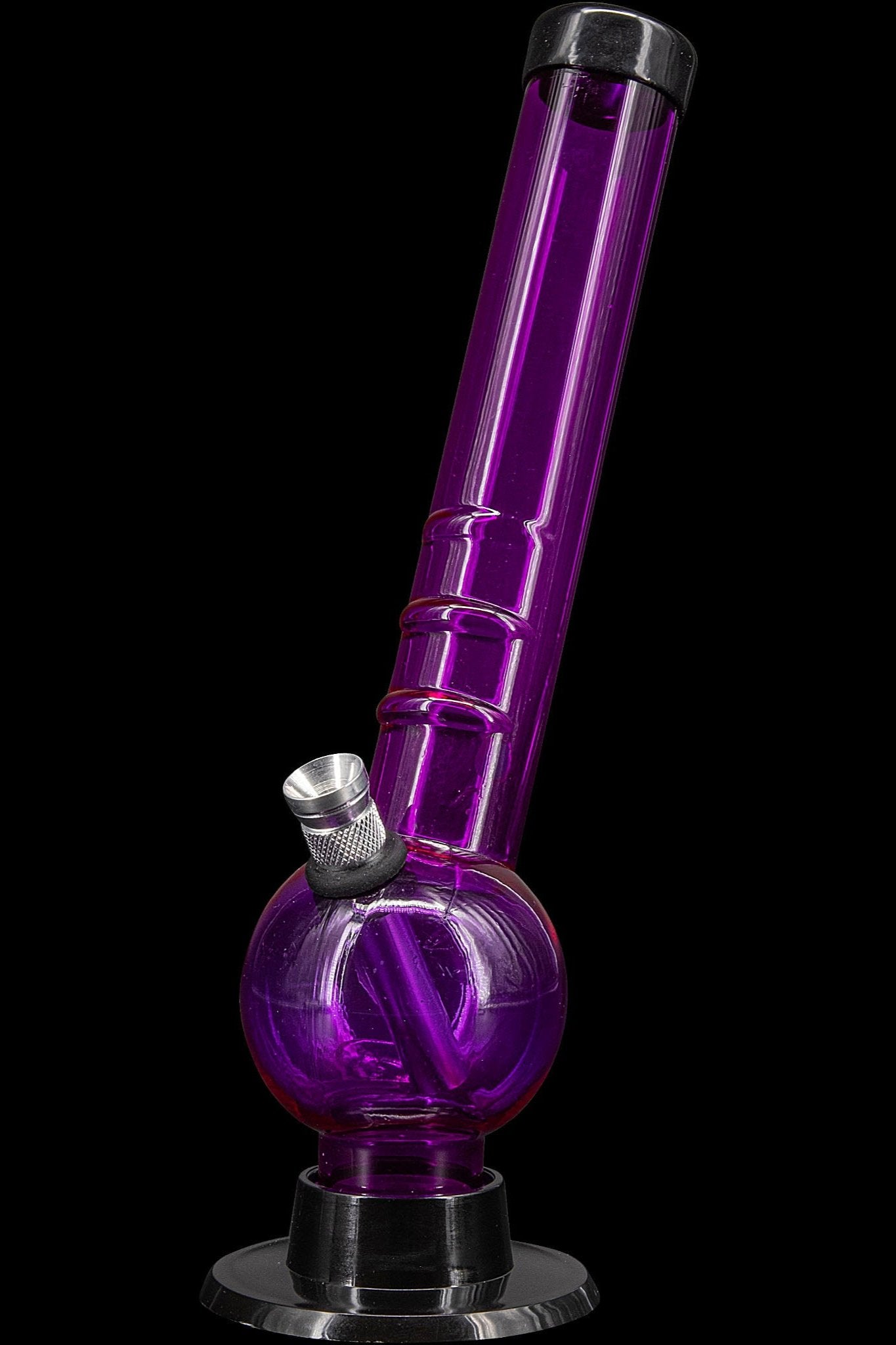 JM Plastics Acrylic Angled Neck Bubble Bong