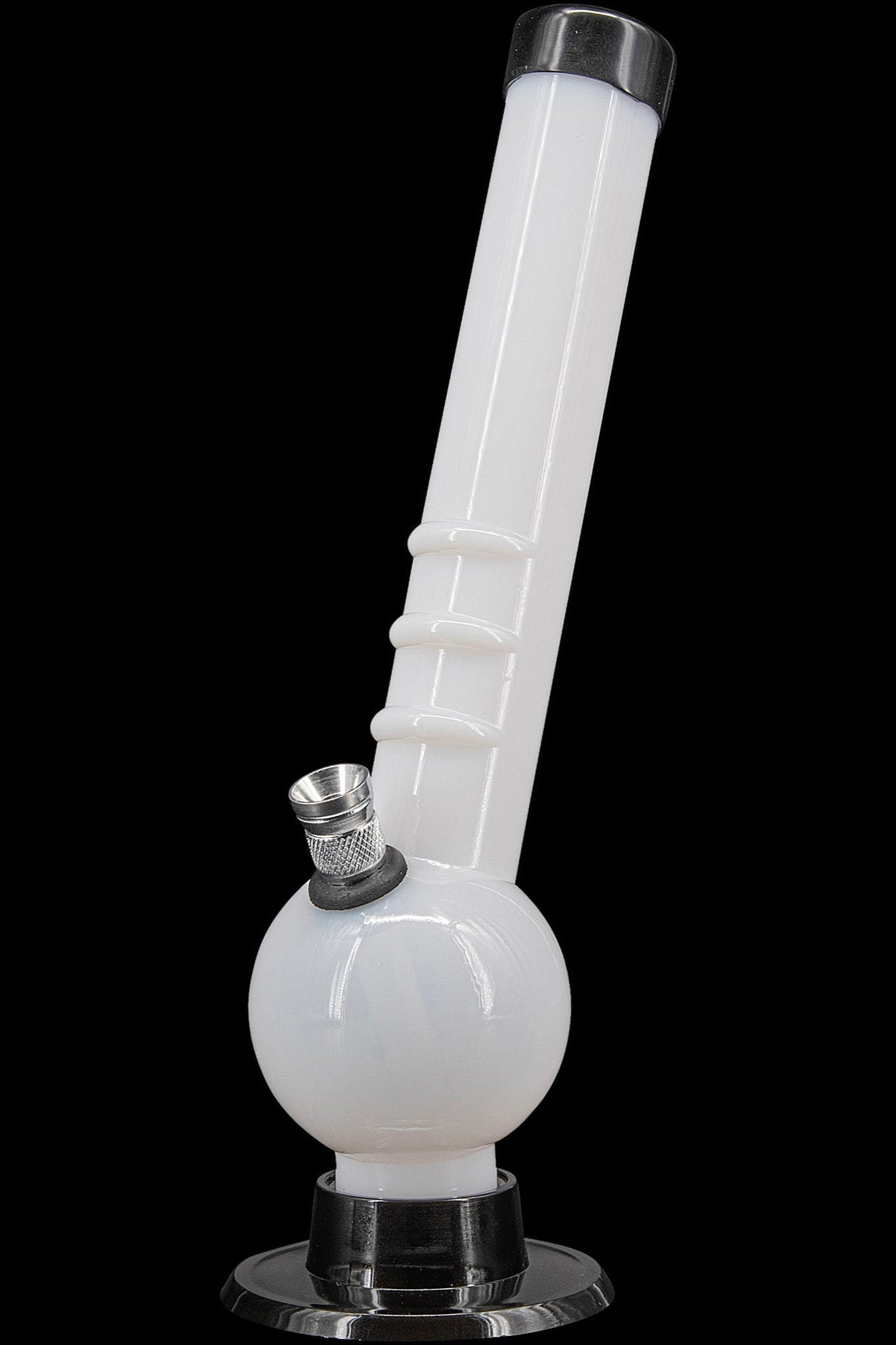 JM Plastics Acrylic Angled Neck Bubble Bong