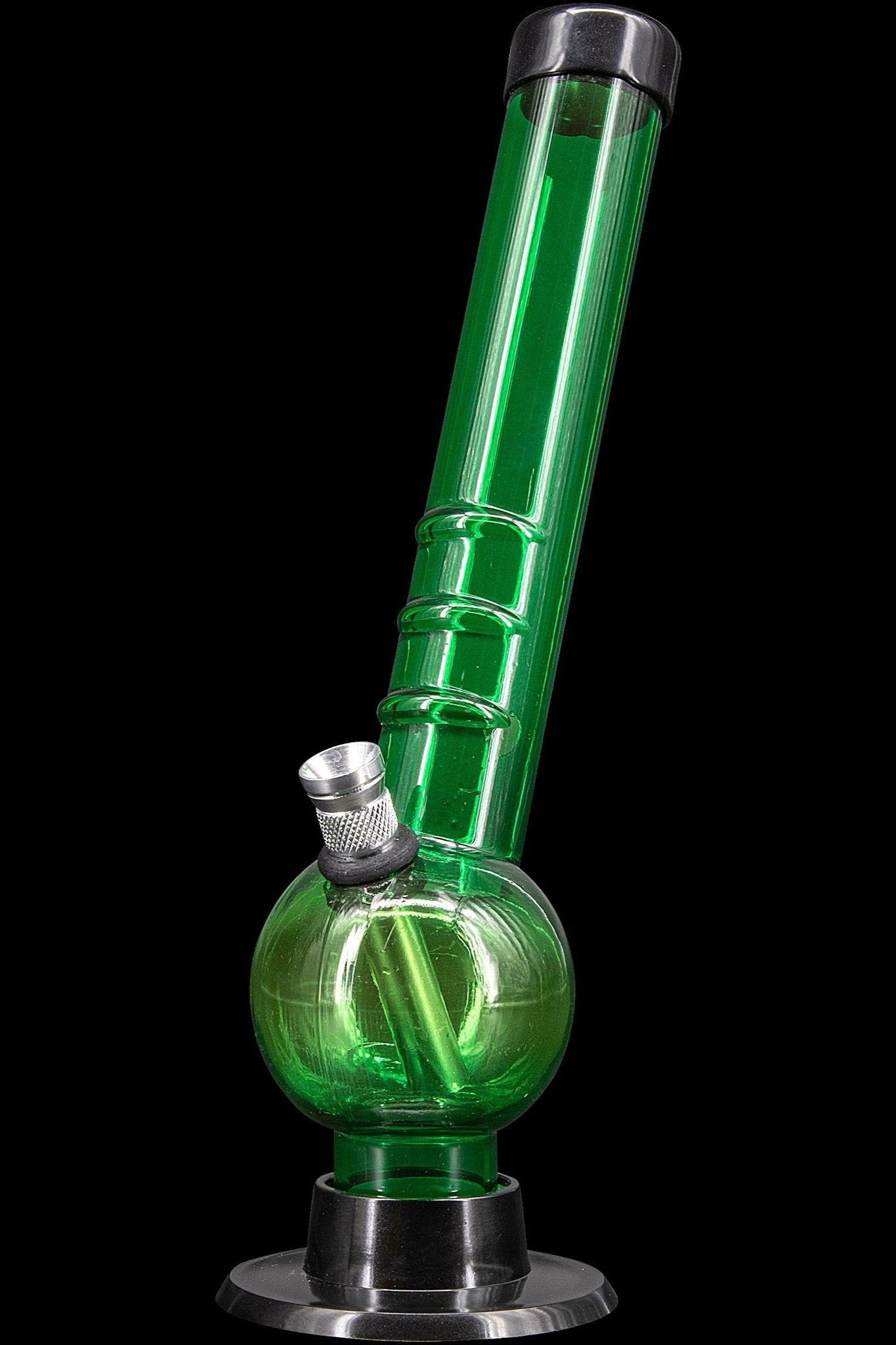 JM Plastics Acrylic Angled Neck Bubble Bong