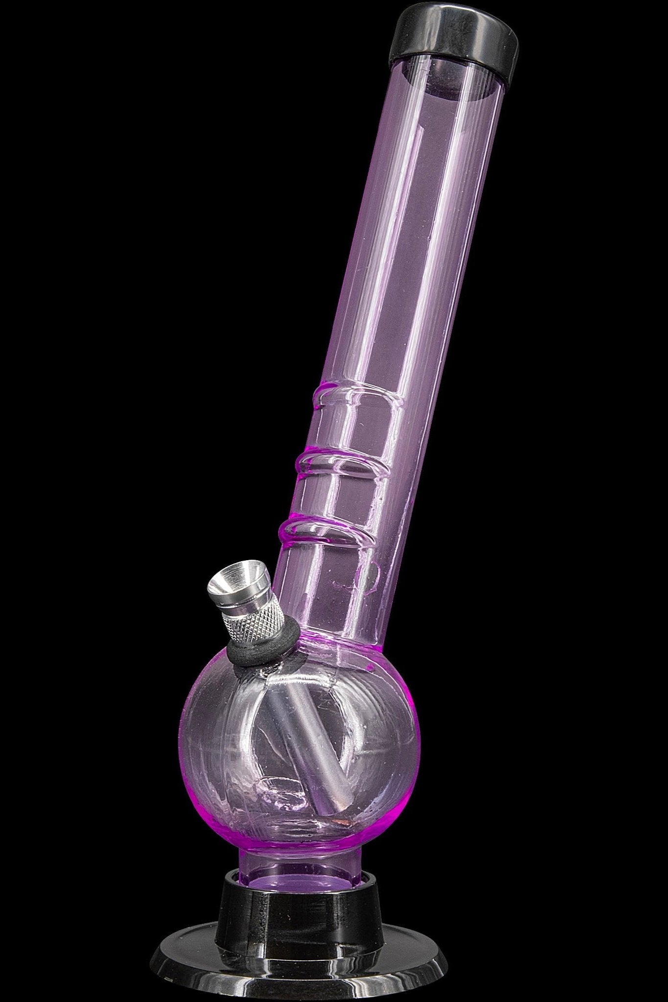 JM Plastics Acrylic Angled Neck Bubble Bong