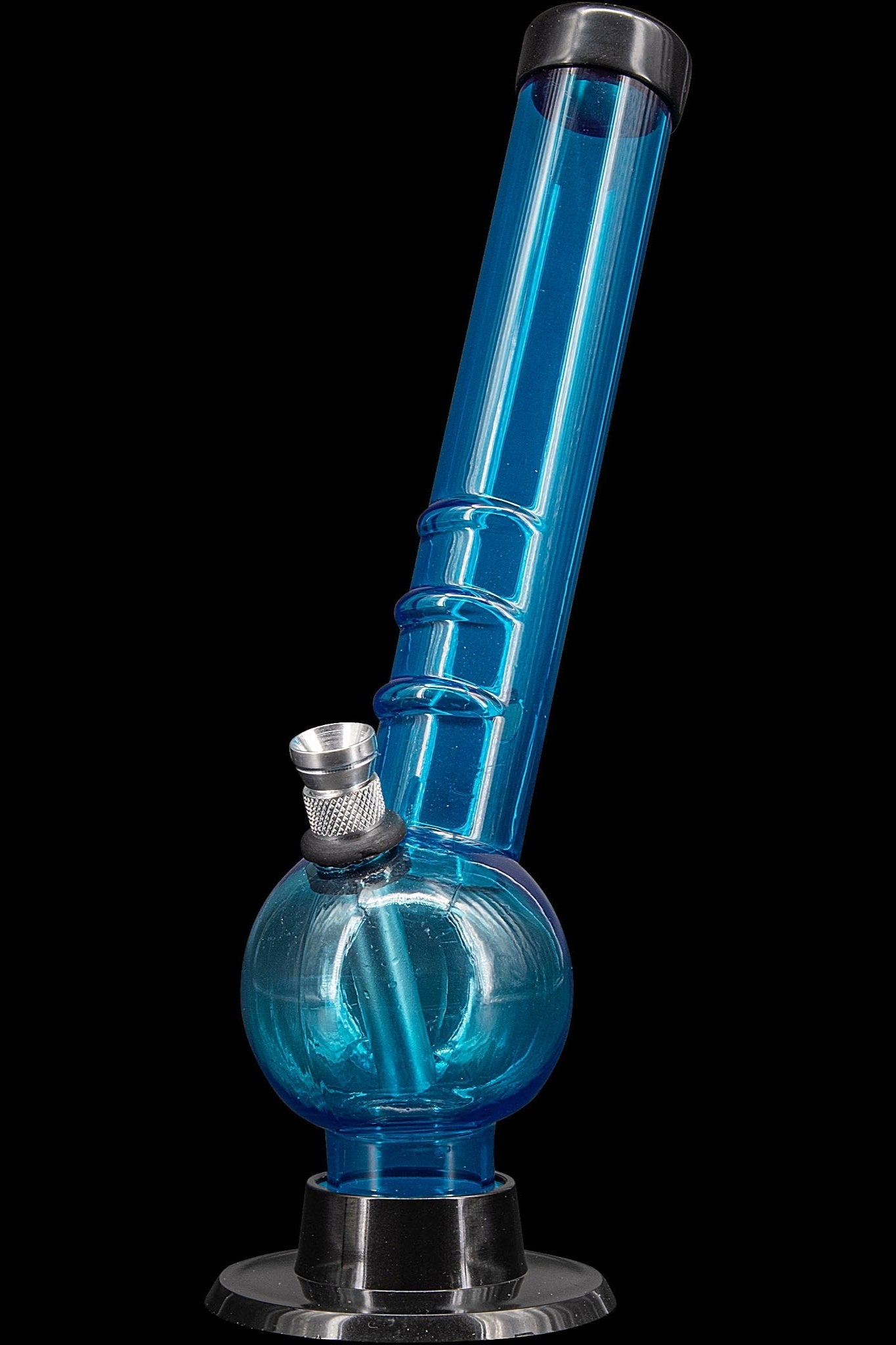 JM Plastics Acrylic Angled Neck Bubble Bong